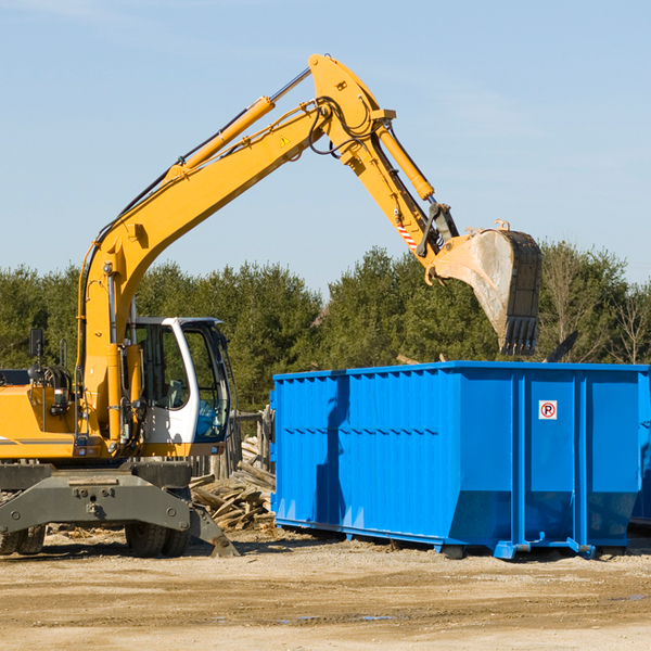 what size residential dumpster rentals are available in Williamsburg Iowa